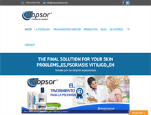 Tablet Screenshot of nopsoreurope.com